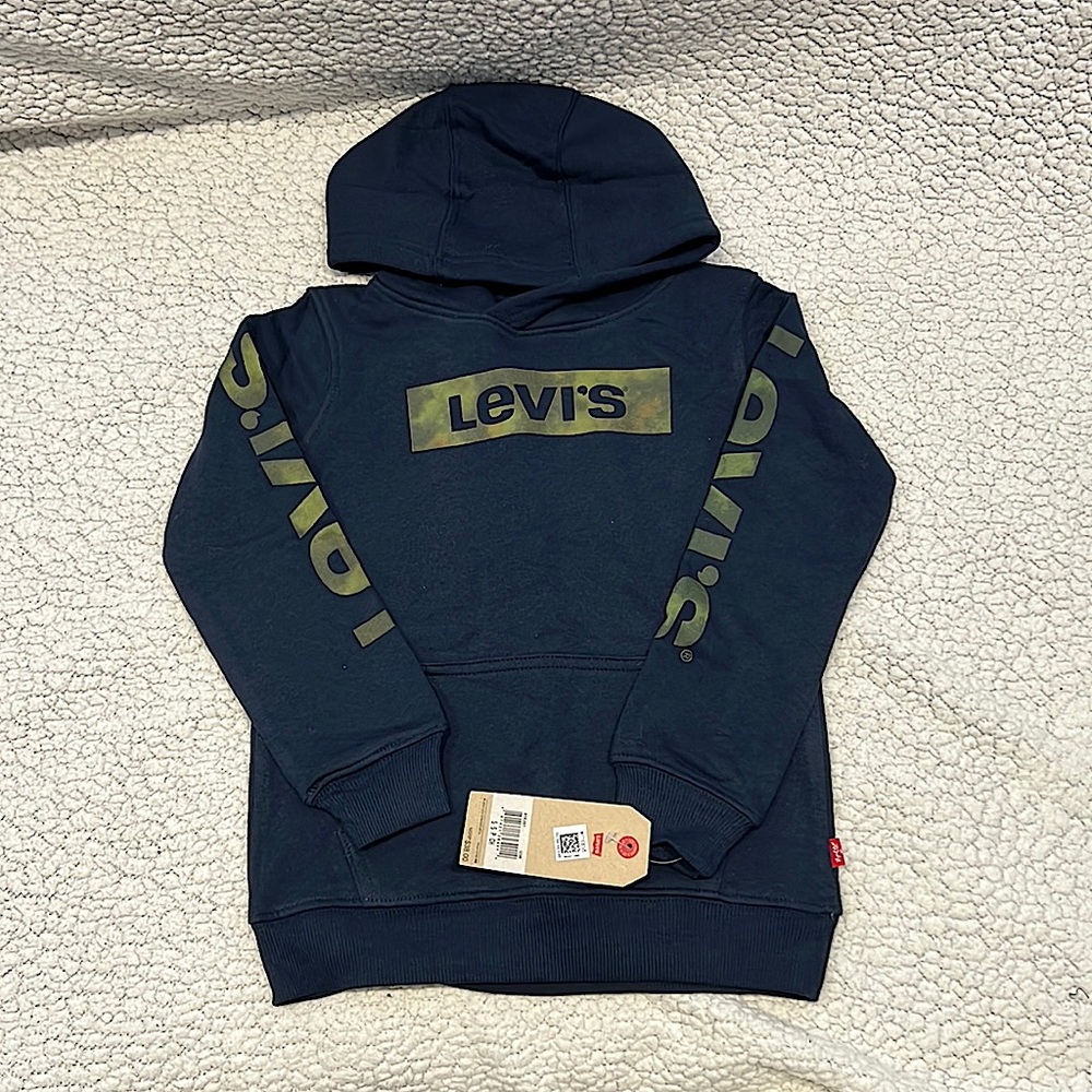 Boys Blue Levis Hoodie 4-5T (NEW)